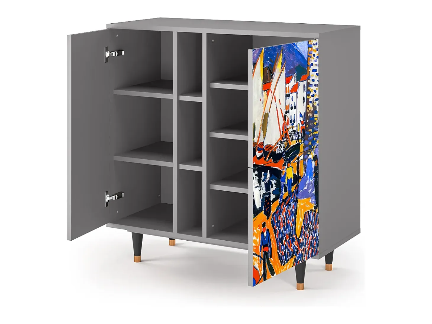 Aparador - 94х96х41 cm - BS5 - Le Séchage des voiles , Gris
