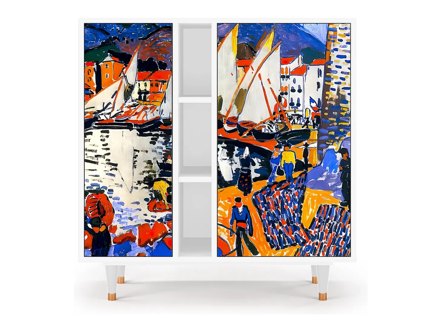 Aparador - 94х96х41 cm - BS5 - Le Séchage des voiles , Blanco