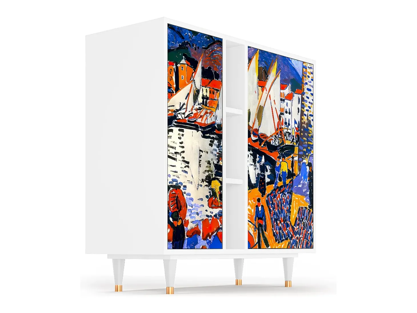 Aparador - 94х96х41 cm - BS5 - Le Séchage des voiles , Blanco