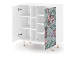 Aparador - 94х96х41 cm - BS5 - Light Peonies, Blanco