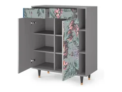 Aparador - 96х110х41 cm - BS6 - Light Peonies, Gris