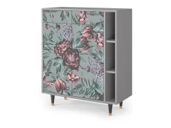 Aparador - 96х110х41 cm - BS6 - Light Peonies, Gris