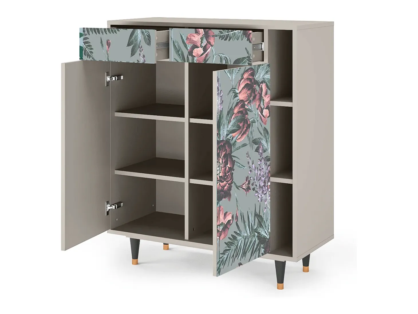 Aparador - 96х110х41 cm - BS6 - Light Peonies, Arena