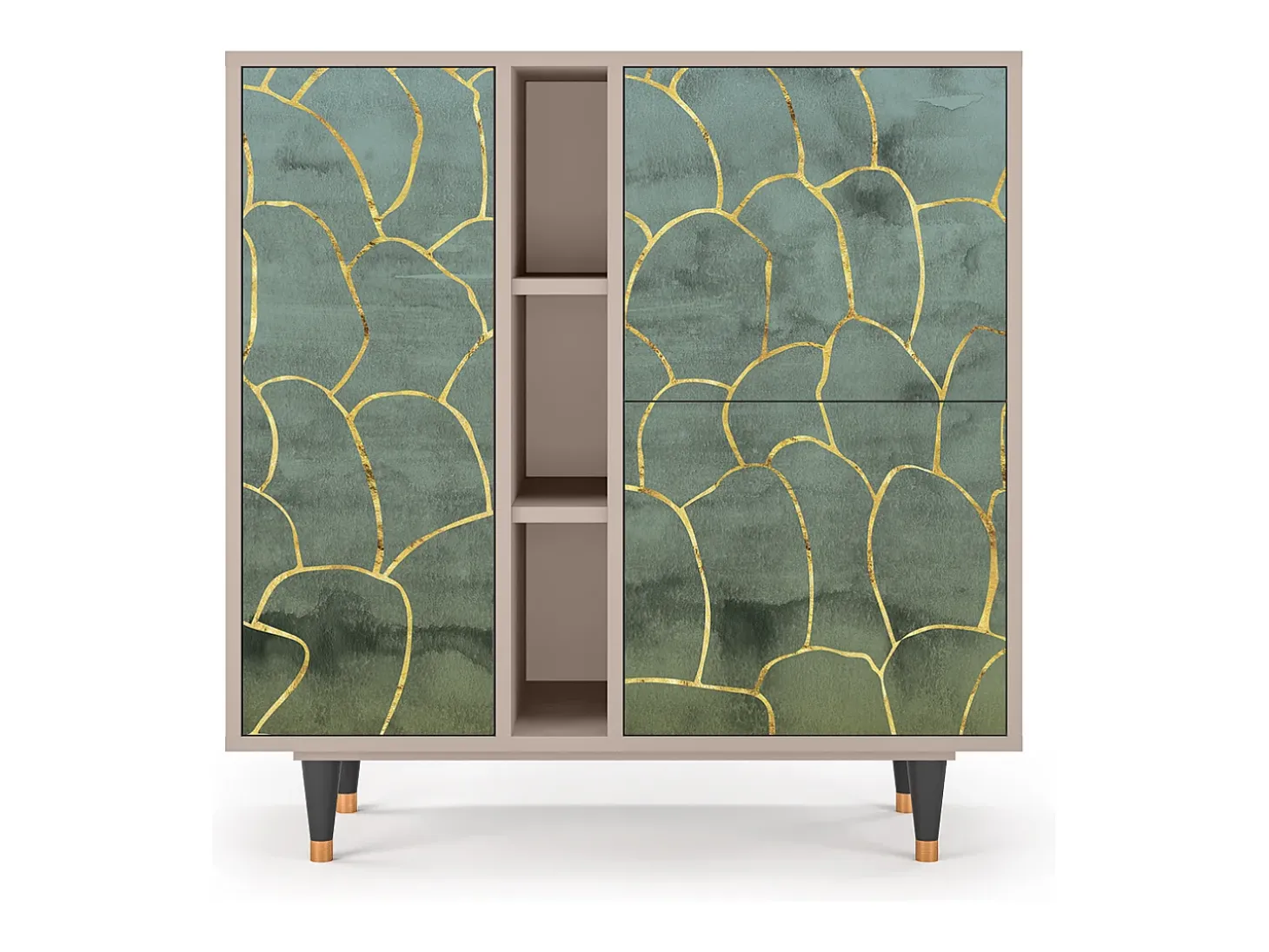 Aparador - 94х96х41 cm - BS5 - Magnificent Water Lily, Latte