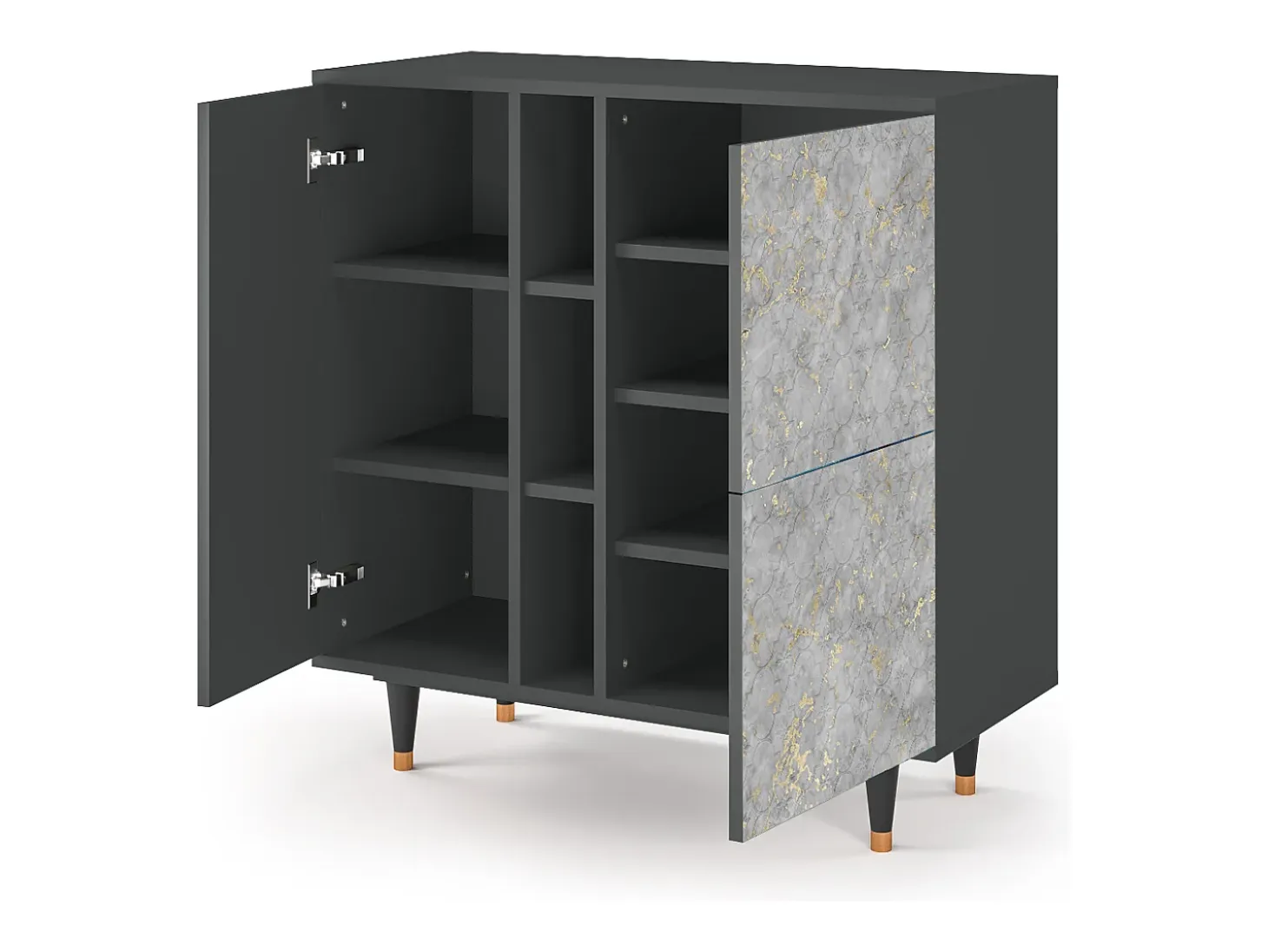 Aparador - 94х96х41 cm - BS5 - Mariana Trench, Antracita