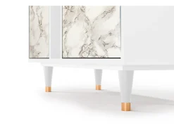 Aparador - 94х96х41 cm - BS5 - Milk Marble, Blanco