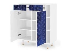 Aparador - 96х110х41 cm - BS6 - Milky Way, Blanco