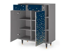 Aparador - 96х110х41 cm - BS6 - Night Skies, Gris