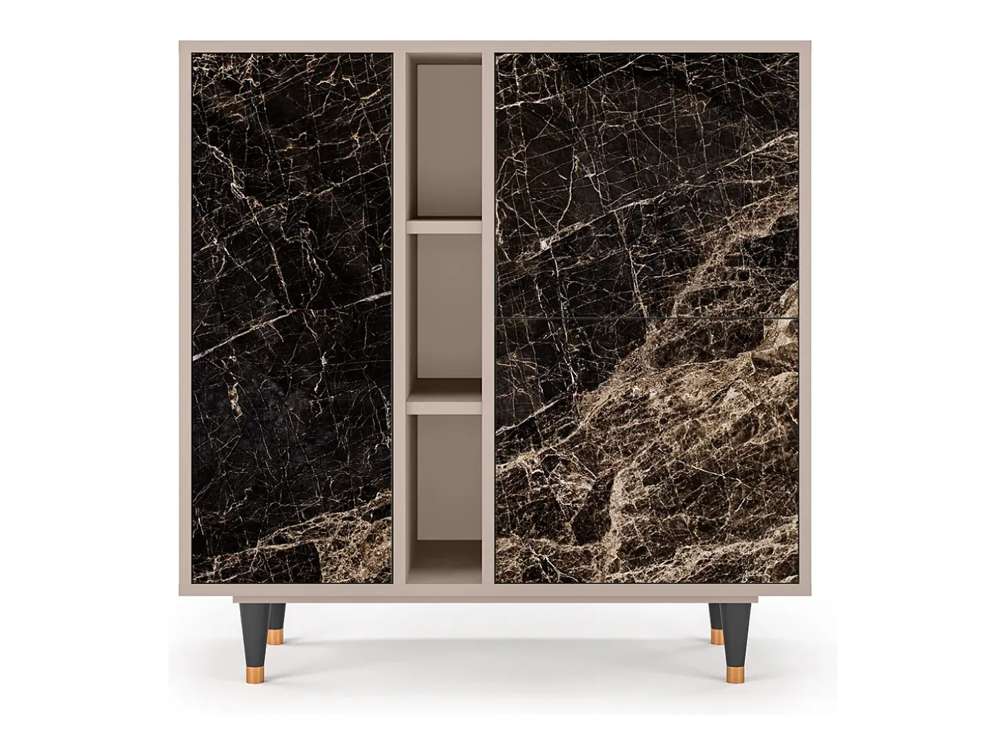 Aparador - 94х96х41 cm - BS5 - Night Abyss, Latte