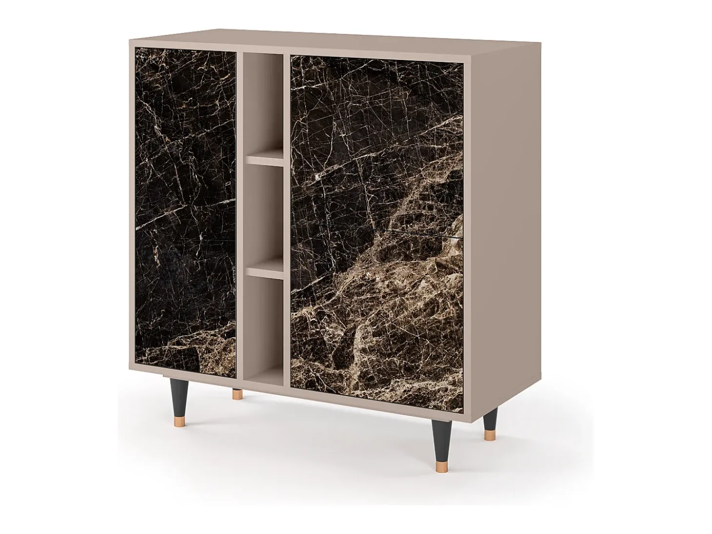 Aparador - 94х96х41 cm - BS5 - Night Abyss, Latte
