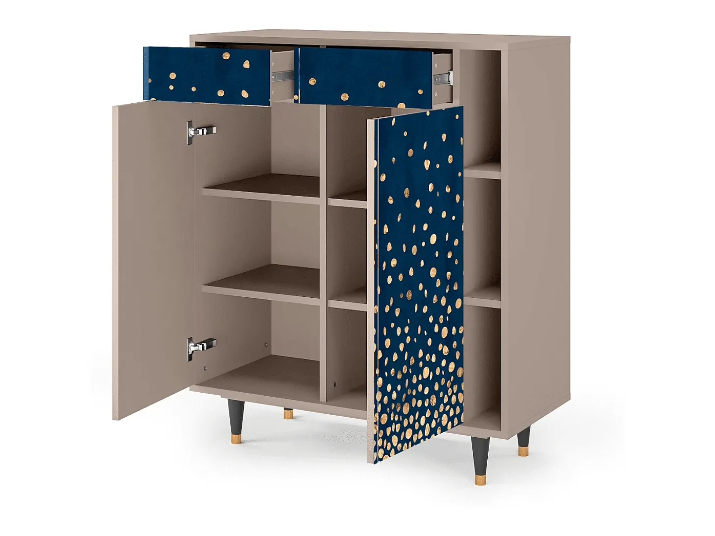 Aparador - 96х110х41 cm - BS6 - Night Skies, Latte