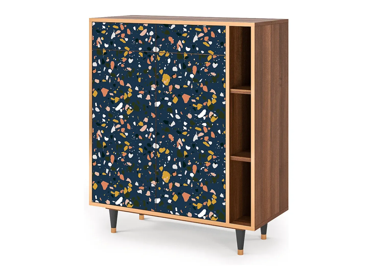 Aparador - 96х110х41 cm - BS6 - Night Sky Langhterns, Nogal
