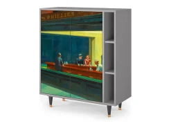 Aparador - 96х110х41 cm - BS6 - Nighthawks by Hopper, Gris