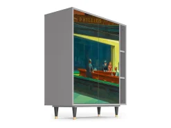 Aparador - 96х110х41 cm - BS6 - Nighthawks by Hopper, Gris