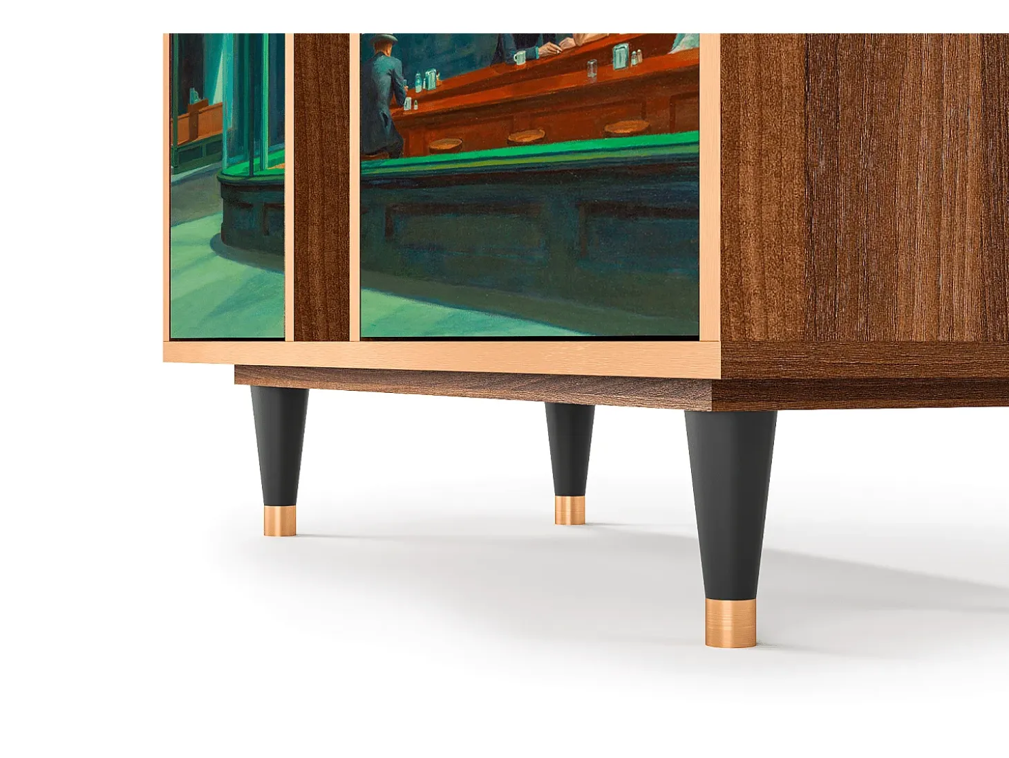 Aparador - 94х96х41 cm - BS5 - Nighthawks by Hopper, Nogal