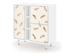 Aparador - 94х96х41 cm - BS5 - Nude Dragonflies, Blanco