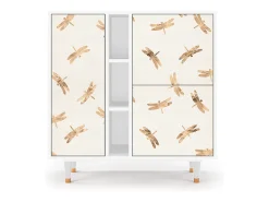 Aparador - 94х96х41 cm - BS5 - Nude Dragonflies, Blanco