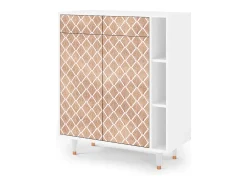 Aparador - 96х110х41 cm - BS6 - Pastel Sunrise, Blanco
