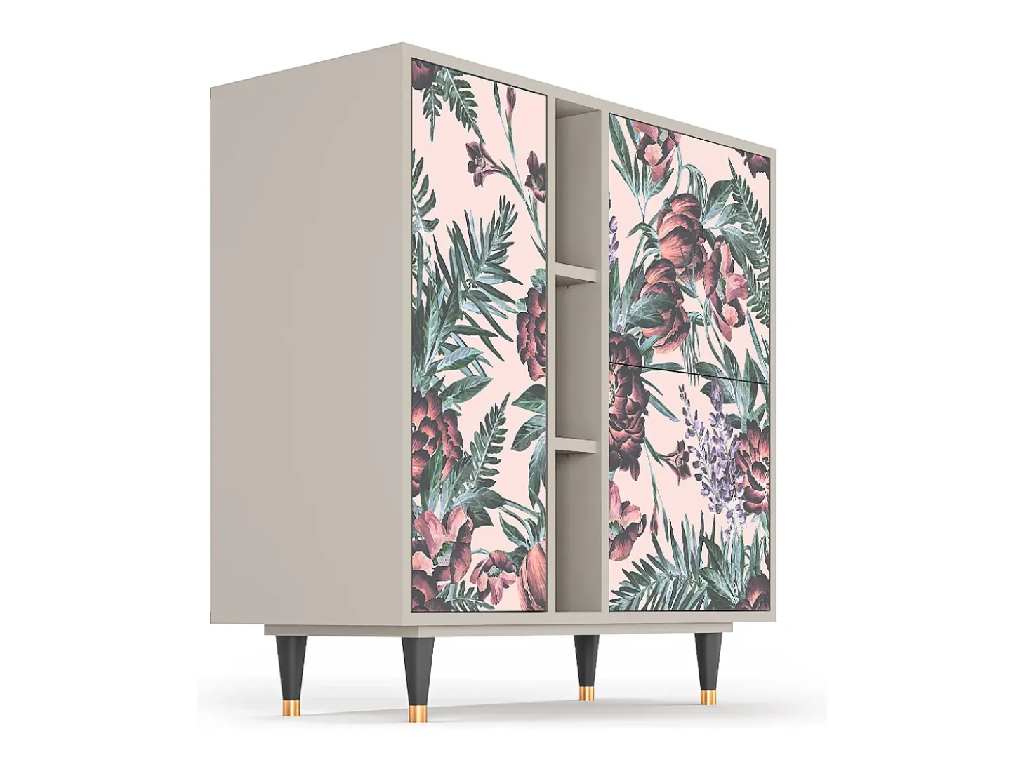 Aparador - 94х96х41 cm - BS5 - Peach Peonies, Arena
