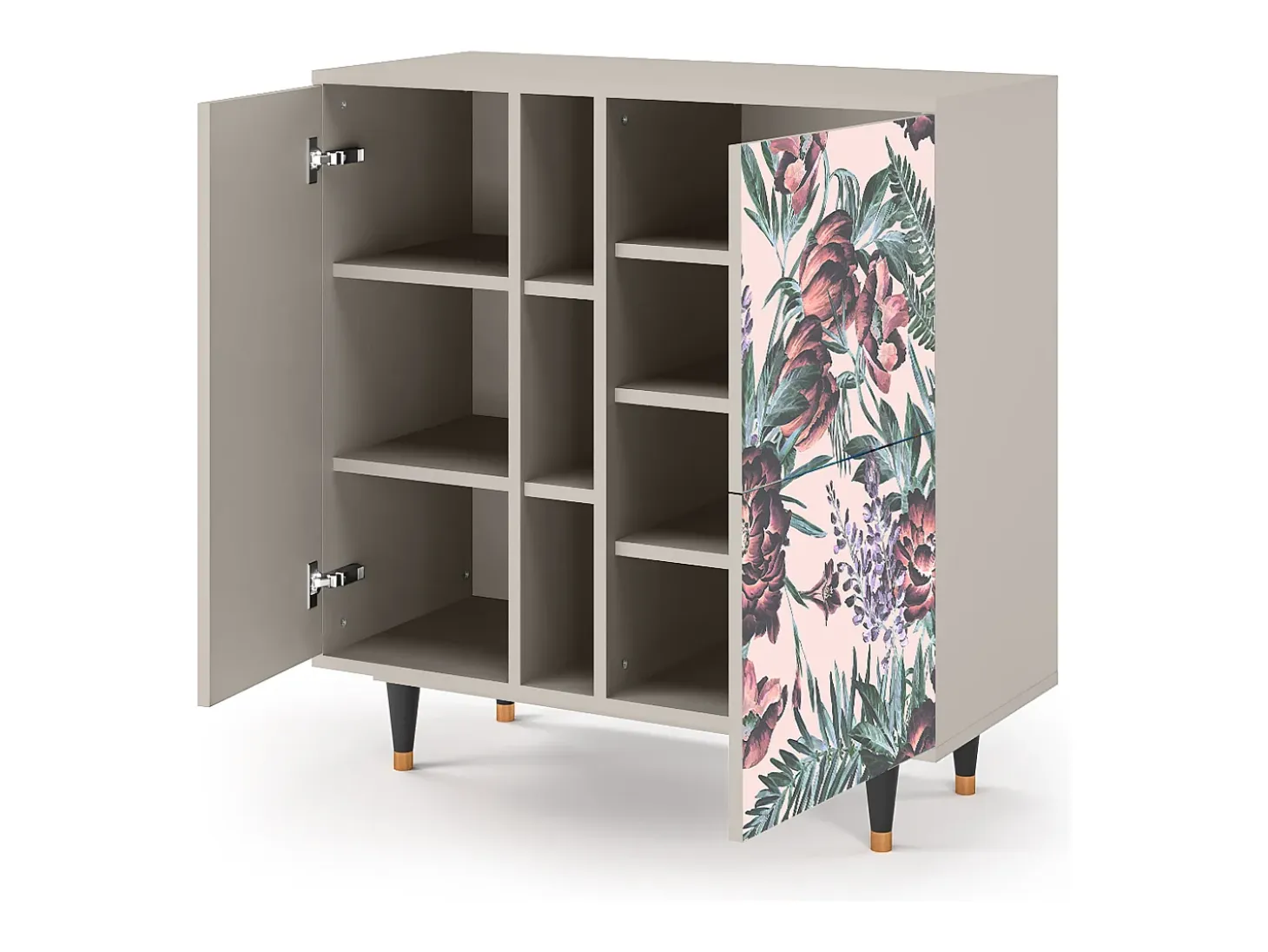 Aparador - 94х96х41 cm - BS5 - Peach Peonies, Arena