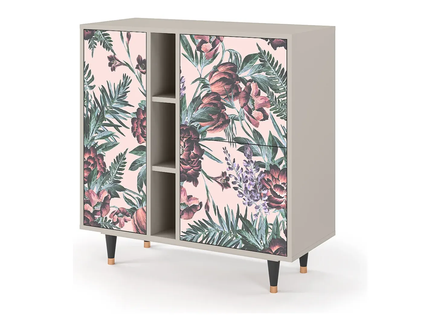 Aparador - 94х96х41 cm - BS5 - Peach Peonies, Arena