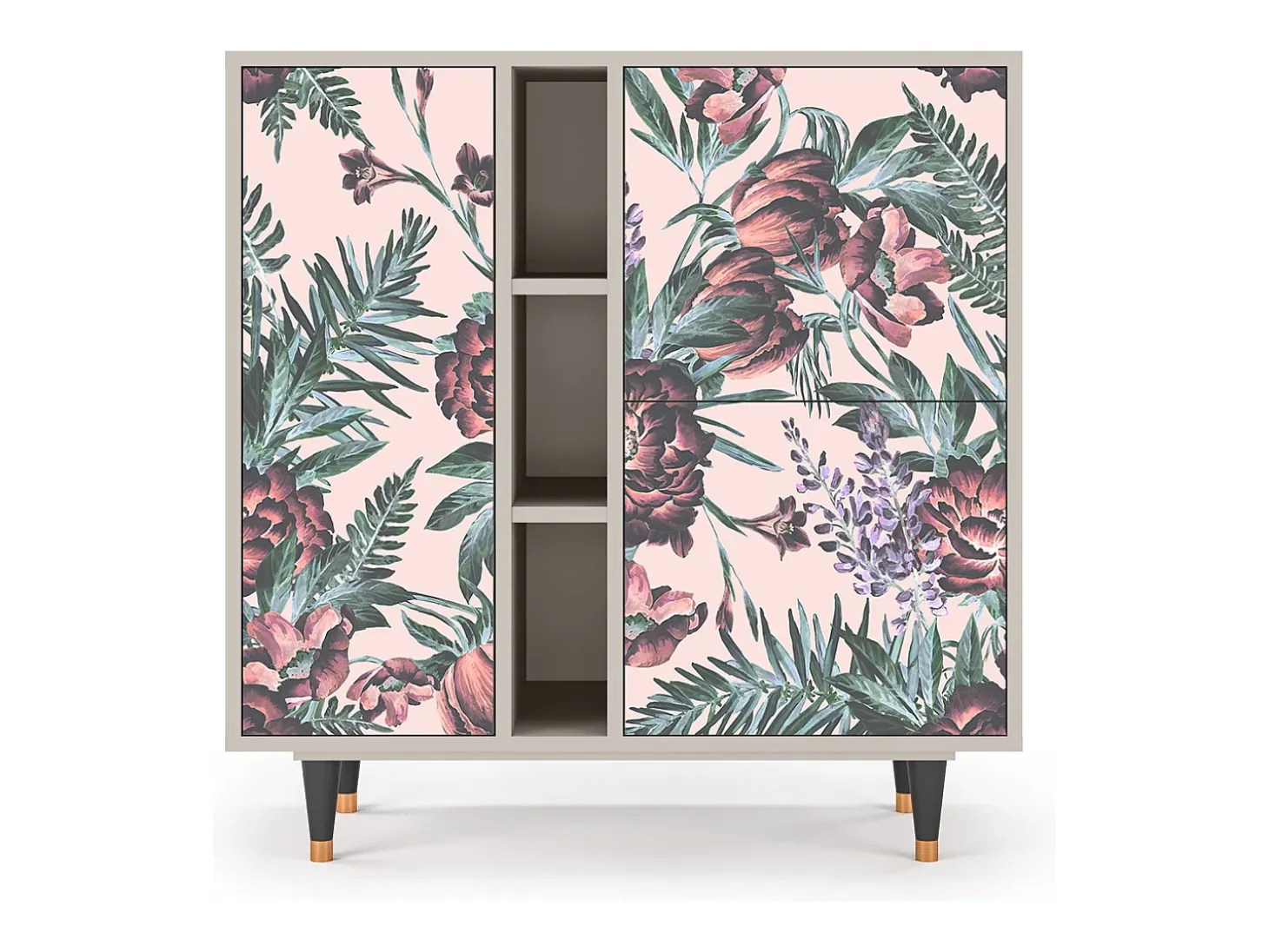 Aparador - 94х96х41 cm - BS5 - Peach Peonies, Arena