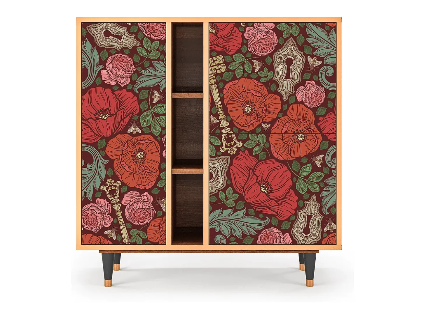 Aparador - 94х96х41 cm - BS5 - Poppy Garden, Nogal