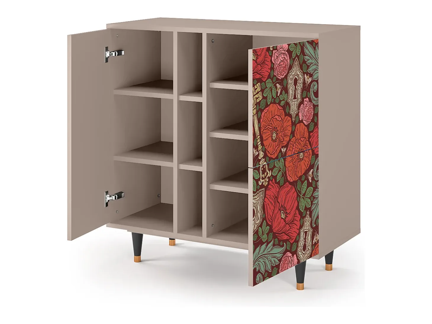 Aparador - 94х96х41 cm - BS5 - Poppy Garden, Latte