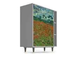 Aparador - 96х110х41 cm - BS6 - Poppy field by van Gogh, Gris