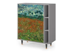 Aparador - 96х110х41 cm - BS6 - Poppy field by van Gogh, Gris