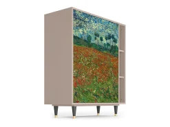 Aparador - 96х110х41 cm - BS6 - Poppy field by van Gogh, Latte