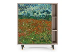 Aparador - 96х110х41 cm - BS6 - Poppy field by van Gogh, Latte
