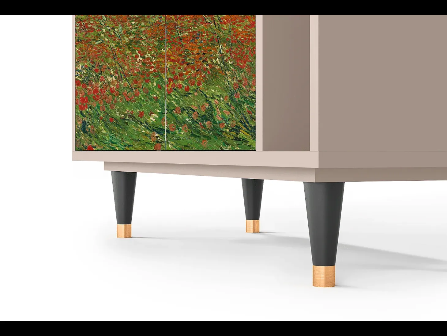 Aparador - 96х110х41 cm - BS6 - Poppy field by van Gogh, Latte