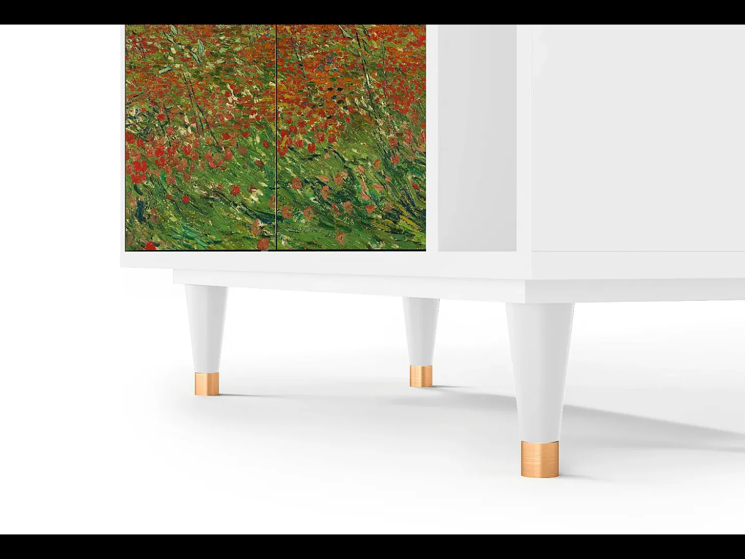 Aparador - 96х110х41 cm - BS6 - Poppy field by van Gogh, Blanco