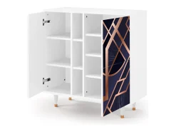 Aparador - 94х96х41 cm - BS5 - Purple Temple, Blanco