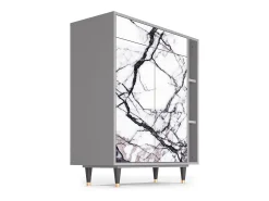 Aparador - 96х110х41 cm - BS6 - Raven Marble, Gris