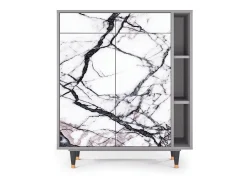 Aparador - 96х110х41 cm - BS6 - Raven Marble, Gris