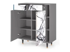 Aparador - 96х110х41 cm - BS6 - Raven Marble, Gris