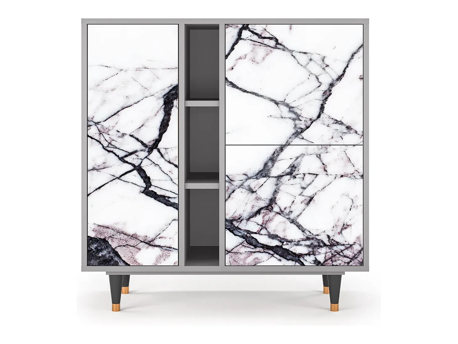 Aparador - 94х96х41 cm - BS5 - Raven Marble, Gris