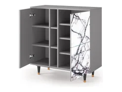 Aparador - 94х96х41 cm - BS5 - Raven Marble, Gris