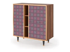 Aparador - 94х96х41 cm - BS5 - Riviera Mosaic, Nogal