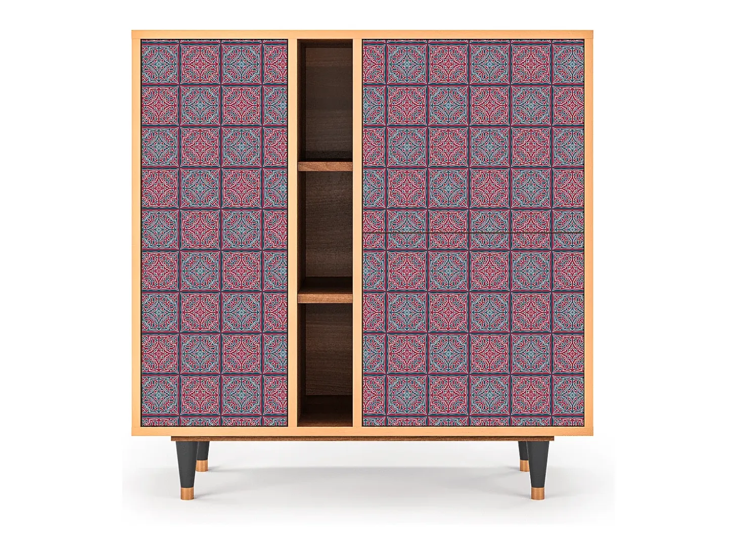 Aparador - 94х96х41 cm - BS5 - Riviera Mosaic, Nogal