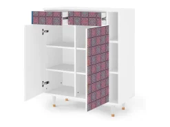 Aparador - 96х110х41 cm - BS6 - Riviera Mosaic, Blanco