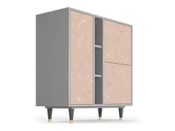 Aparador - 94х96х41 cm - BS5 - Rose Honeycomb, Gris