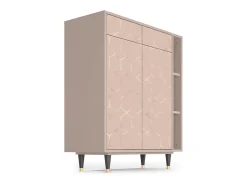 Aparador - 96х110х41 cm - BS6 - Rose Honeycomb, Latte