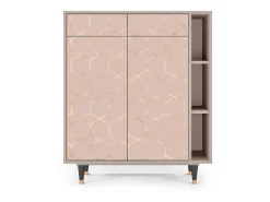 Aparador - 96х110х41 cm - BS6 - Rose Honeycomb, Latte