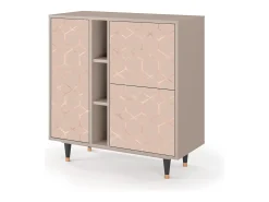 Aparador - 94х96х41 cm - BS5 - Rose Honeycomb, Latte