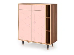 Aparador - 96х110х41 cm - BS6 - Rose Quartz, Nogal