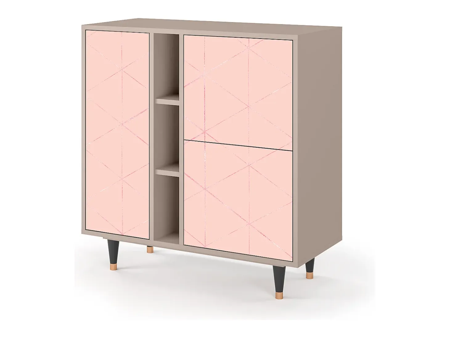 Aparador - 94х96х41 cm - BS5 - Rose Quartz, Latte