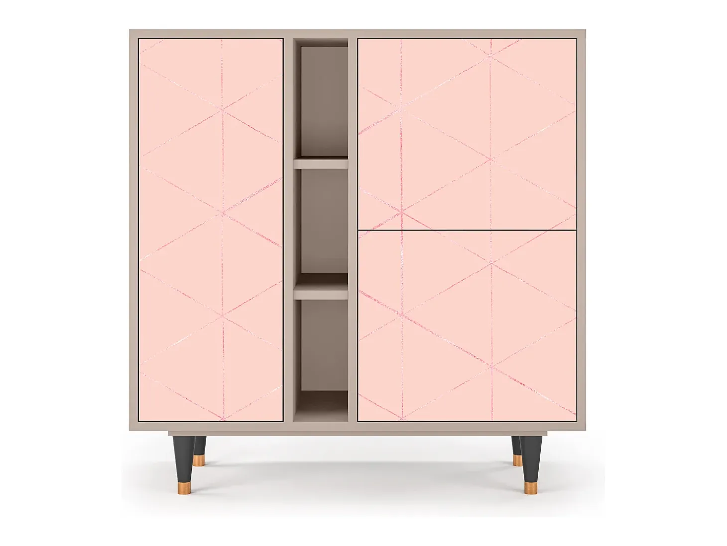 Aparador - 94х96х41 cm - BS5 - Rose Quartz, Latte